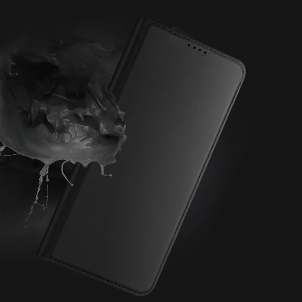 Mbështjellës Dux Ducis Skin Pro për Xiaomi Redmi A1+, me kapak, xhep kartelash dhe stand, e zezë