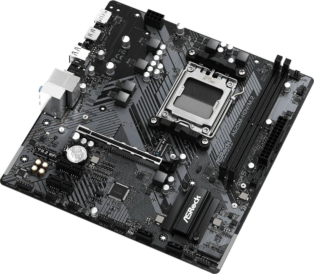 Pllakë amë ASRock A620M-HDV/M.2, AMD, Socket AM5, DDR5, 96 GB