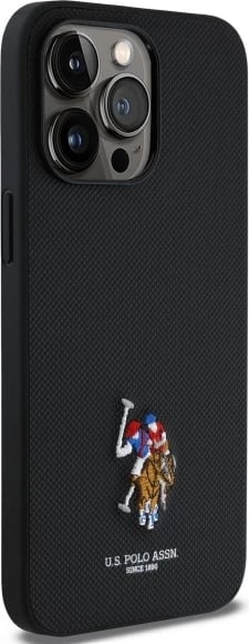 Mbështjellës U.S. Polo Assn. USHCP15XPEMK për iPhone 15 Pro Max 6.7", i zi