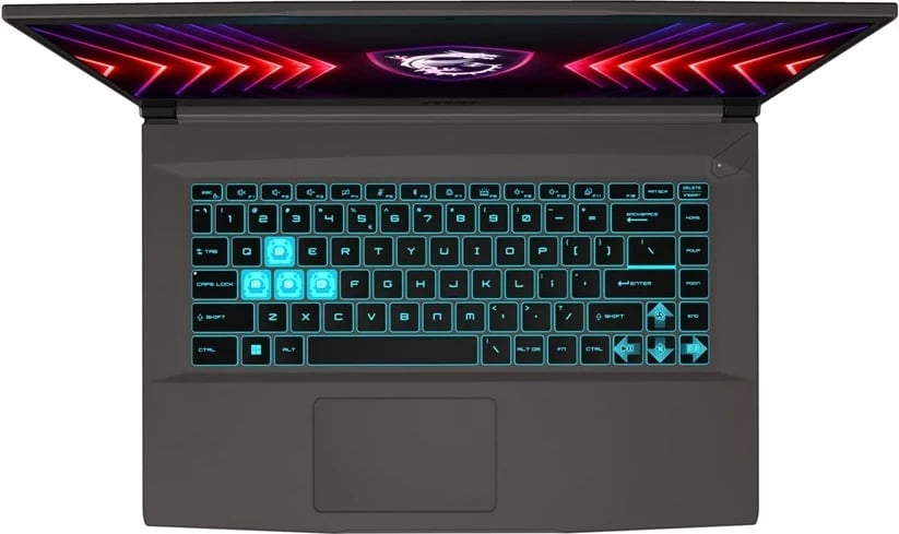 Laptop MSI Thin 15 B12UCX-1818XPL, Intel Core i5 i5-12450H, 16 GB RAM, 512 GB SSD, NVIDIA RTX 2050, Gri
