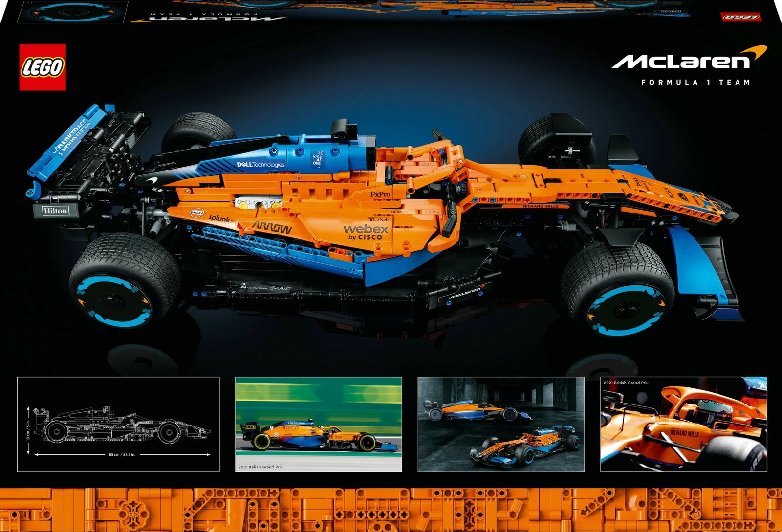 Set për ndërtim LEGO Technic McLaren Formula 1, 1434 pjesë, shumëngjyrësh