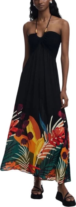 Fustan Desigual për femra, i zi
