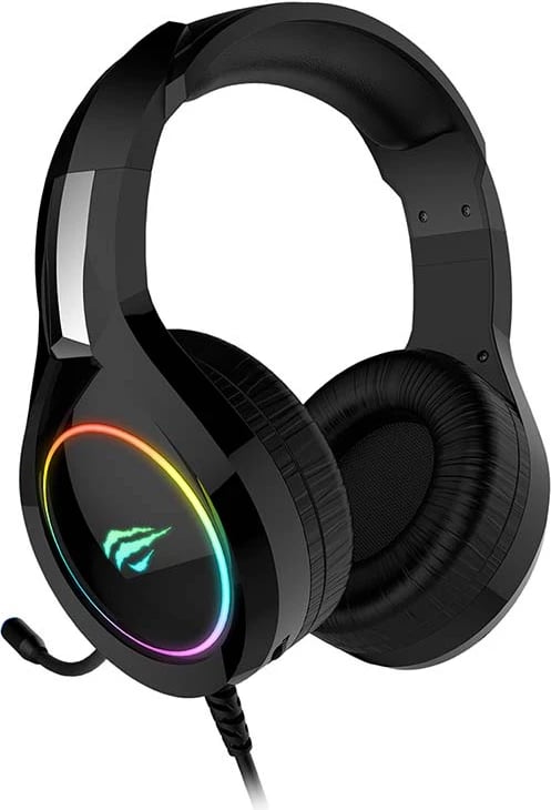 Kufje gaming Havit GAMENOTE H2232D me mikrofon, RGB, me tela, e zezë