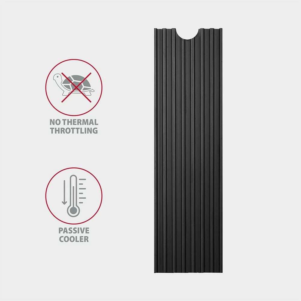 Radiator pasiv AXAGON CLR-M2L3 për SSD M.2, alumini, 3mm, i zi