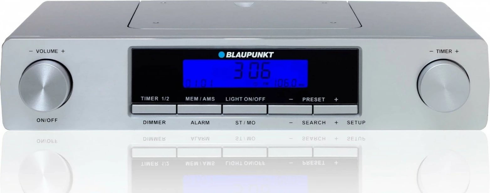 Radio kuzhine Blaupunkt KR12SL, FM, orë, alarm, timer, argjendtë