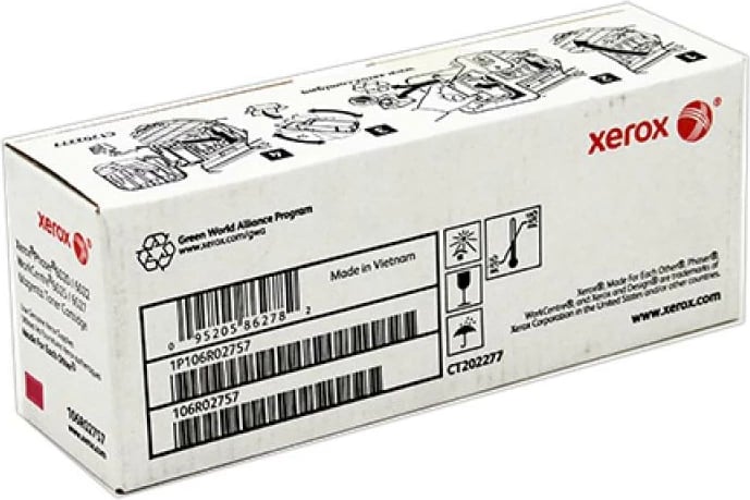 Toner, Xerox 106R02757 kapacitet standard 1000 faqe për Phaser 6020/6022 dhe WorkCentre 6025/6027 magenta