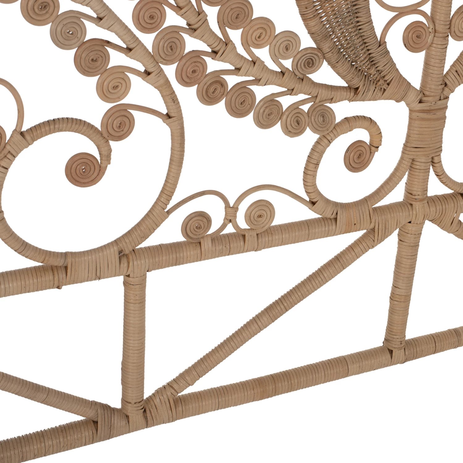 Kokë krevati të bërë nga rattan për përdorim profesional 160cm.FH9358