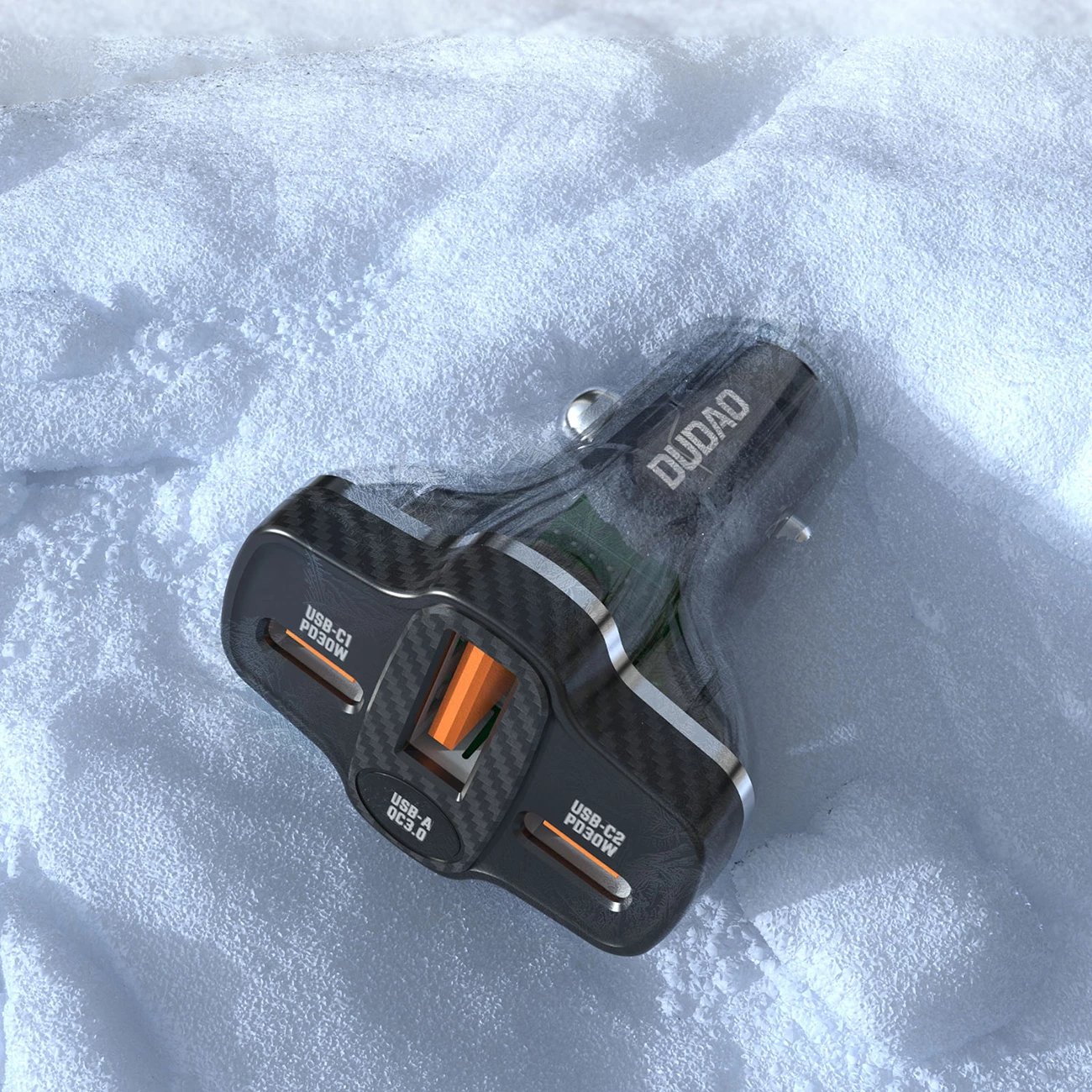 Karikues veture Dudao R78, 78W, 2xUSB-A QC, USB-C PD, i zi