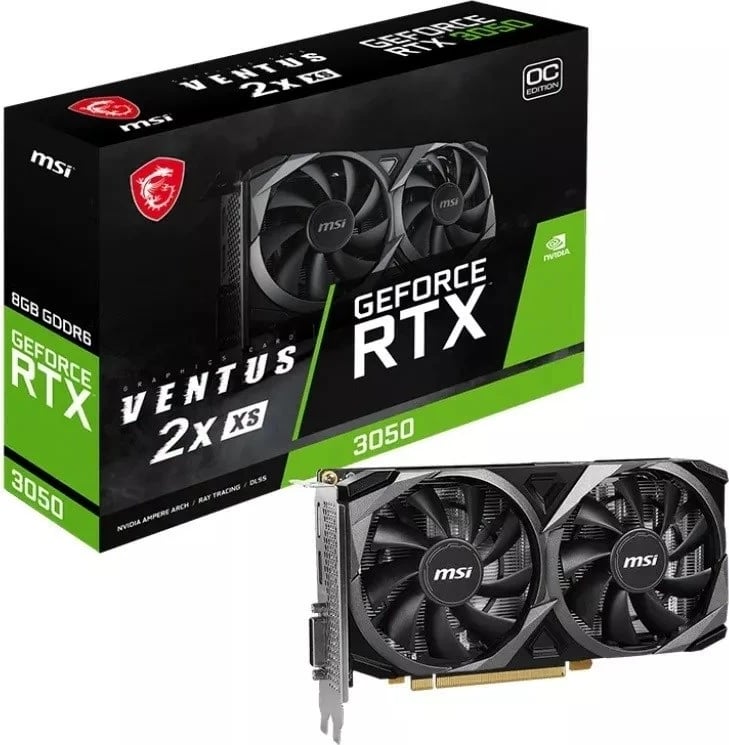 Kartë Grafike MSI GeForce RTX 3050 VENTUS 2X XS 8 GB OC