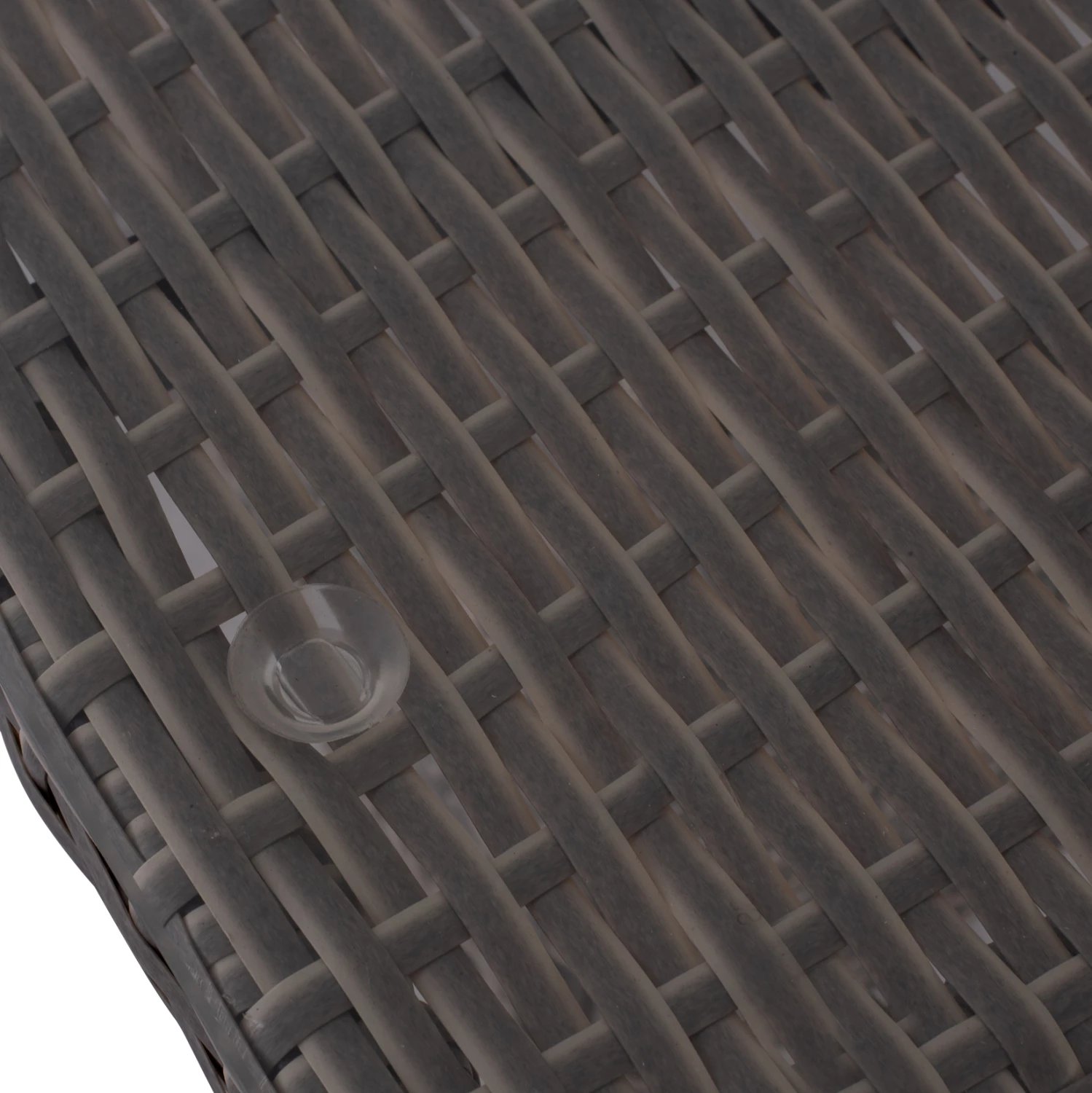 Tavolinë metalike Minsk rattan gri FH5507.01 150x90x75 cm