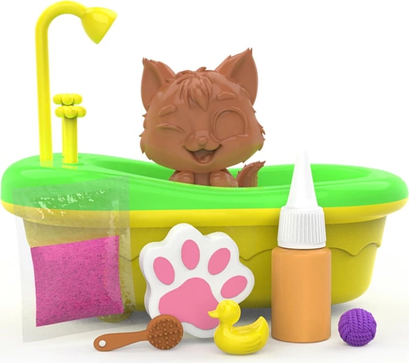 Set lodrash figurina Epee Dirt Bunny në banjë, EP60354/03586, me 5 aksesorë, shumëngjyrëshe