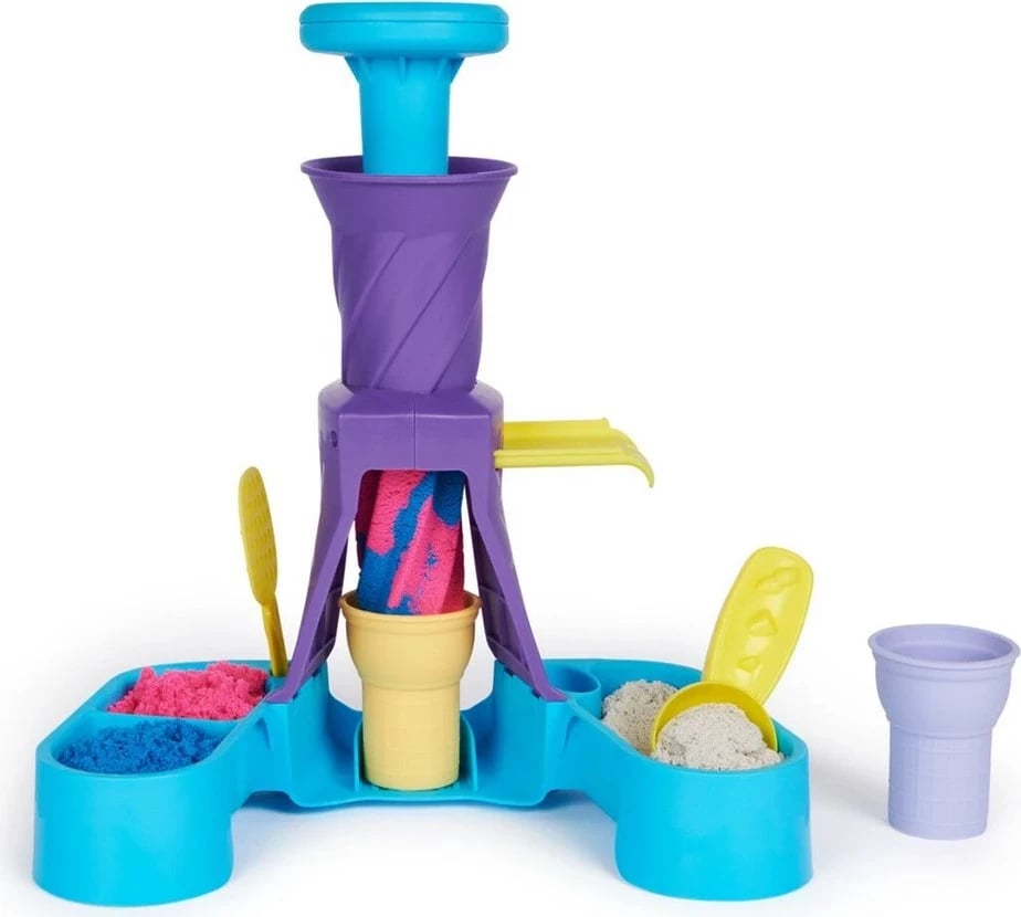 Set Kinetic Sand Spin Master Ice Cream Maker, shumëngjyrësh