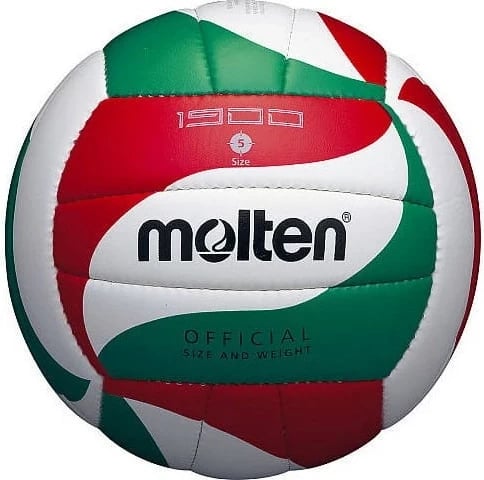 Top volejbolli Molten V5M1900, për volejboll, Madhësia 5, Kuq, Jeshil, Bardhë