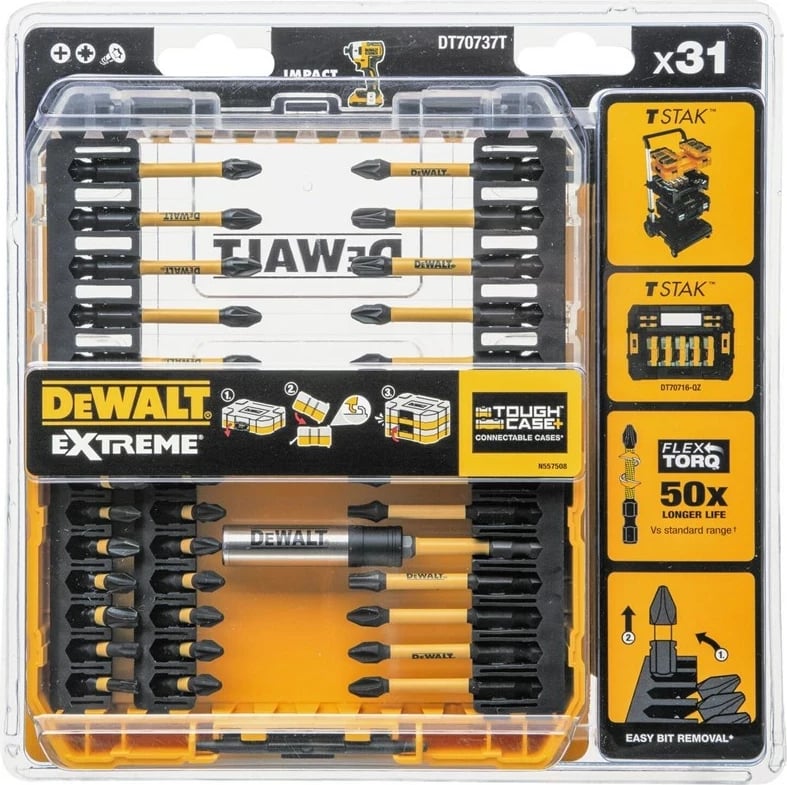 Set bitash për kaçavidë DeWalt DT70730T-QZ, 1 copë