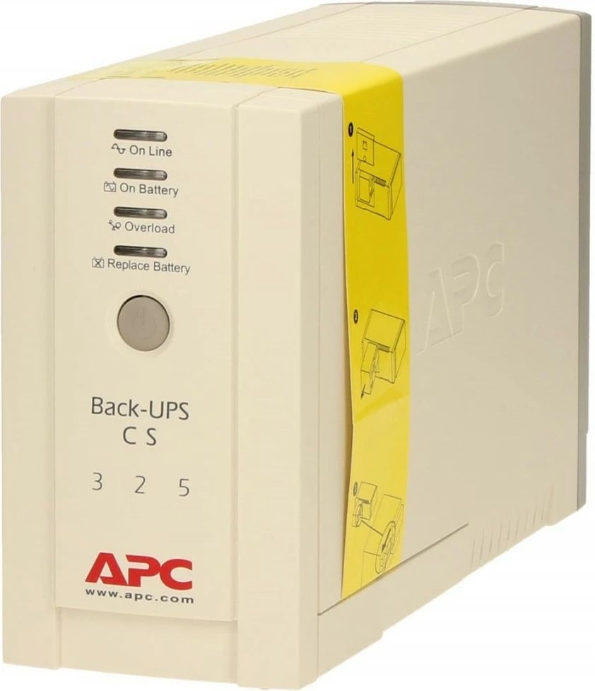 UPS APC Back-UPS 325VA BK325I, Tower, Bardhë