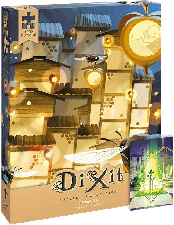 Puzzle Rebel Dixit Deliveries 1000 pjesë me kartë lojë, shumëngjyrëshe