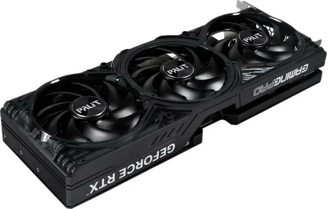 Kartë grafike Palit GeForce RTX 5070 Ti GAMING PRO-S, 16 GB GDDR7, 256-bit, 3 ventilatorë, e zezë