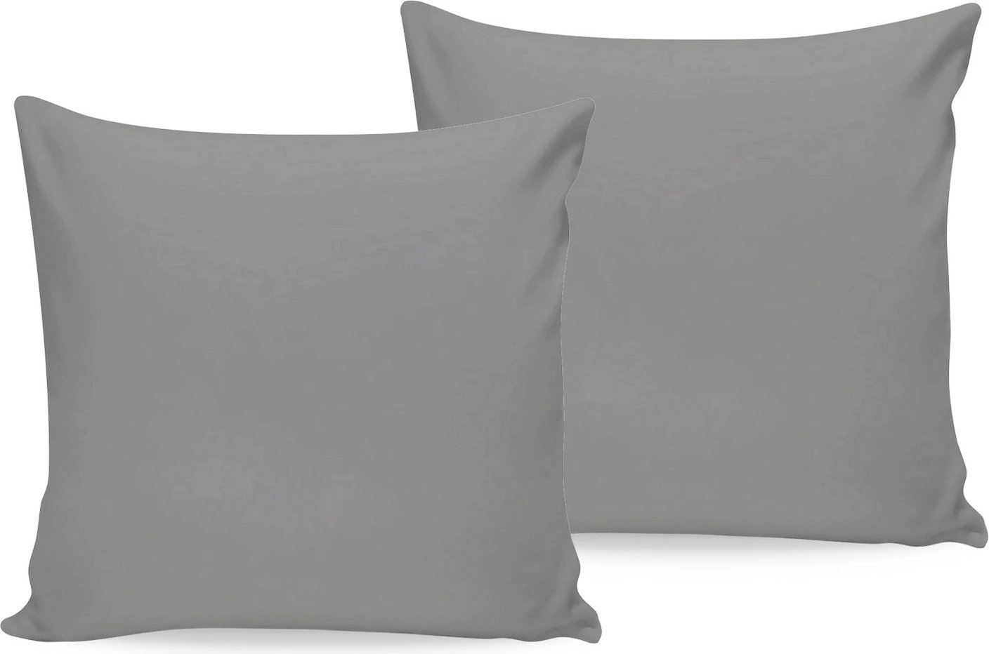 Set këllëfësh jastëku (2 copë), ngjyrë gri e errët, L'essentiel