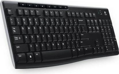 Tastierë wireless Logitech K270, full-size, QWERTZ, e zezë