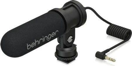 Mikrofon kondensator Behringer VIDEO MIC MS, për pajisje mobile, i zi
