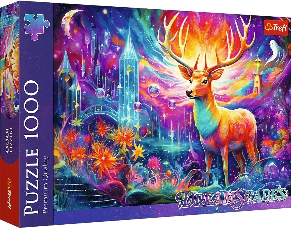Puzzle 1000 pjesë Trefl DreamScapes Mystical Deer, 68.3x48cm
