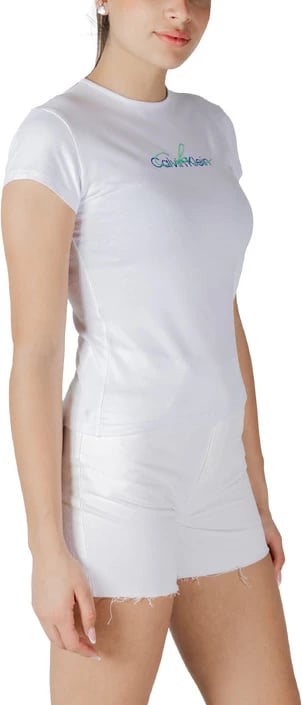 Maicë Calvin Klein Jeans për femra, të bardhë