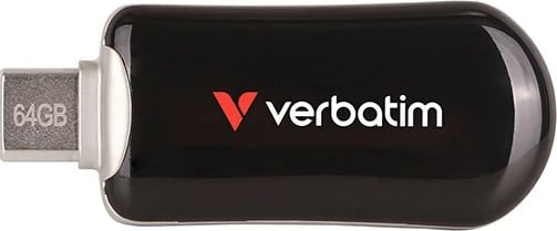 Memorie USB‑C Verbatim Plectra 30224 64GB USB 3.2 Gen 1 100MB/s e zezë