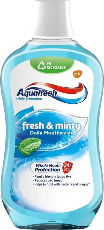 Shpëlarës për gojë Aquafresh Fresh & Minty 500ml