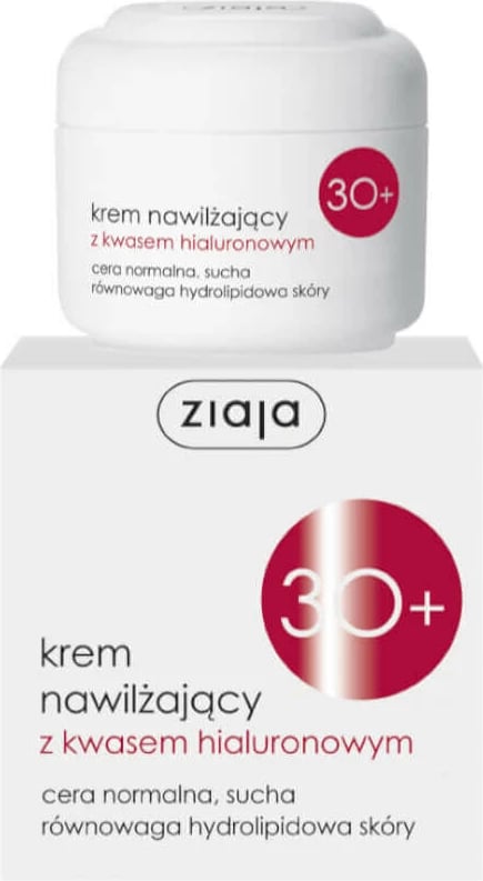 Krem hidratues për fytyrë Ziaja Moisturizing Cream me Acid Hialuronik 30+ për femra, 50ml