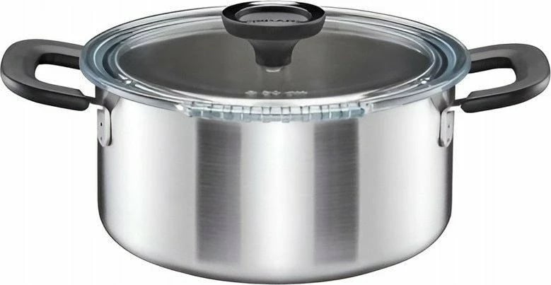 Tenxhere Fiskars Functional Form 5L me kapak, çelik inoks