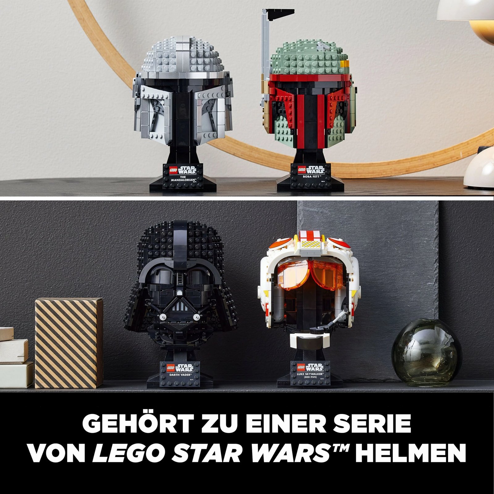 Set ndërtimi LEGO Star Wars The Mandalorian Helmet, 584 pjesë, shumëngjyrësh