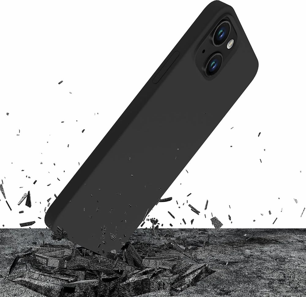 Mbështjellës silikon për celular 3mk Protection për iPhone 15 Plus, zi