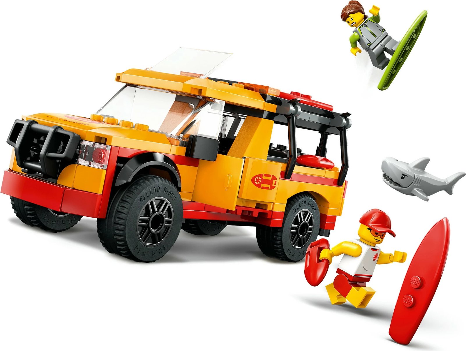 Set ndërtimi LEGO City 60453 Lifeguard Truck, 214 pjesë, multikolor