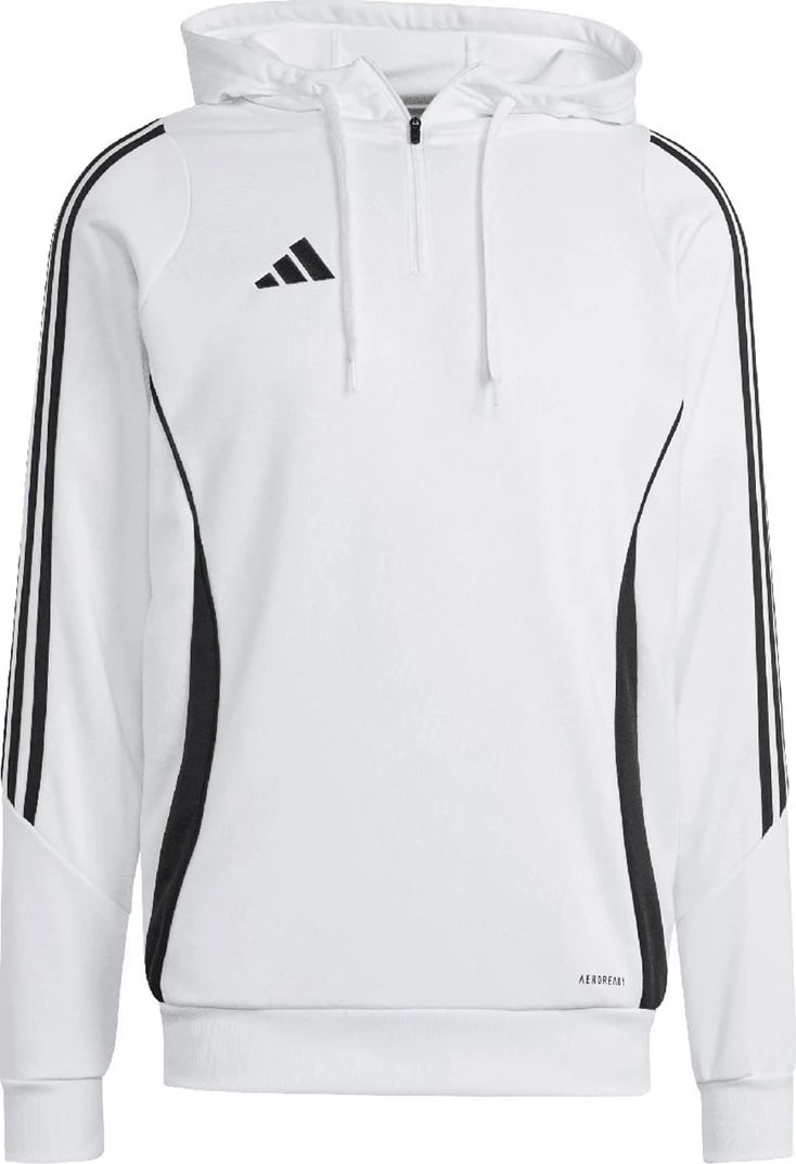 Duks adidas Tiro 24 Training me kapuç, i bardhë