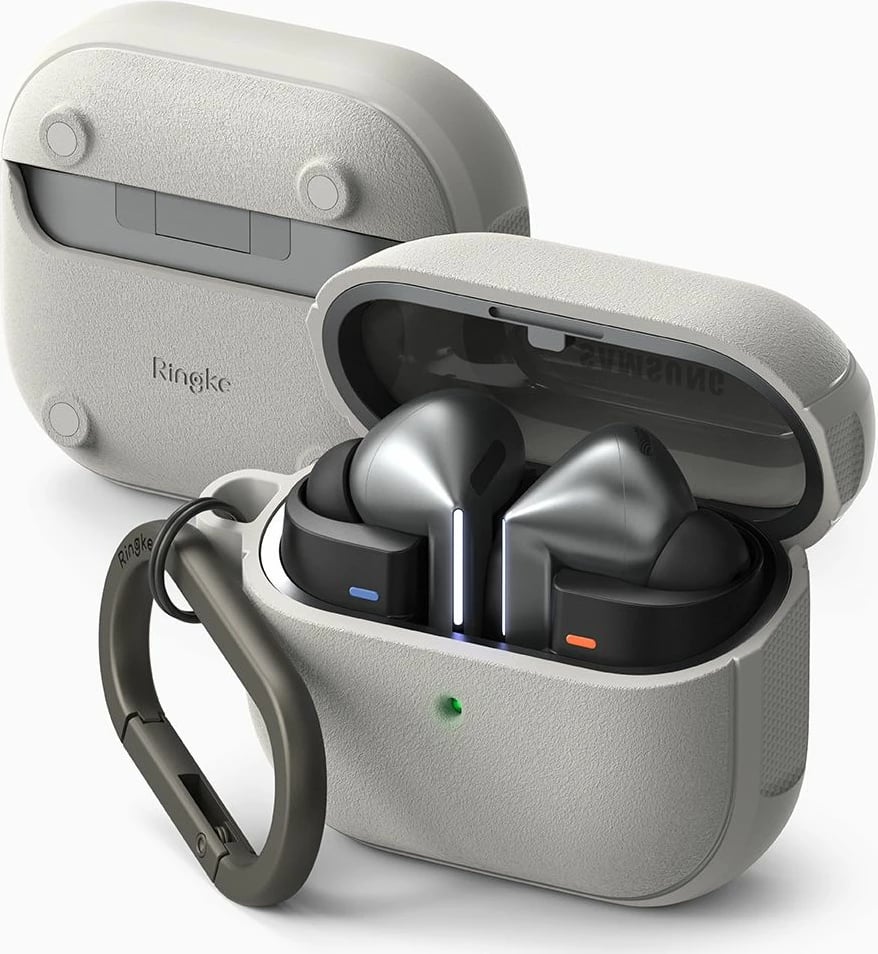 Mbështjellës Ringke Onyx MagSafe për Samsung Galaxy Buds 3 / 3 Pro, Gri