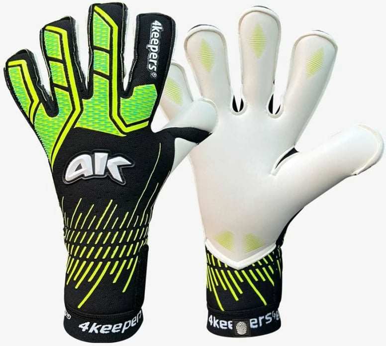 Doreza portieri për meshkuj 4keepers, të zeza dhe të gjelbra