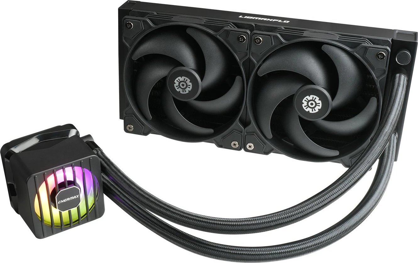 Ftohës uji CPU Enermax LIQMAXFLO ELC-LMF240-SF, 240mm, RGB, i zi