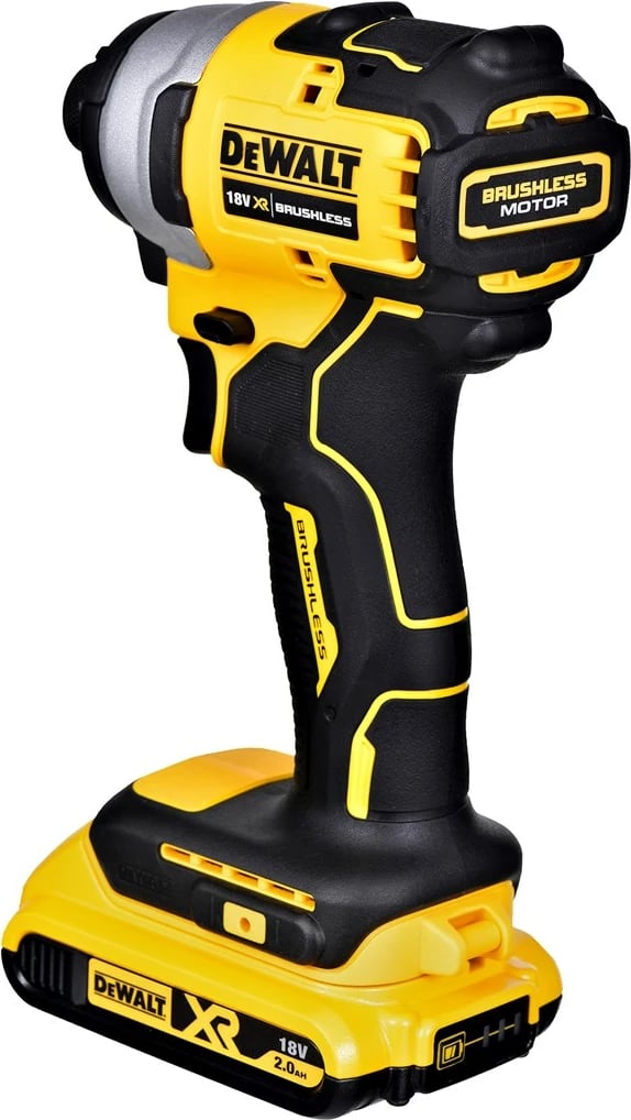 Makine goditëse DeWALT DCF809D2T me bateri 18V, 2Ah, 3200 RPM, zezë/verdhe Makine goditëse DeWALT DCF809D2T me bateri 18V, 2Ah, 3200 RPM, zezë/verdhe