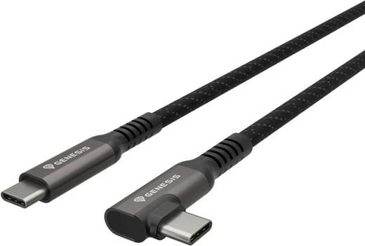 Kabllo USB-C Natec Genesis NVC-2218, 3.2 Gen 2, 3m, 10Gb/s, PD 60W, E zezë/Gri
