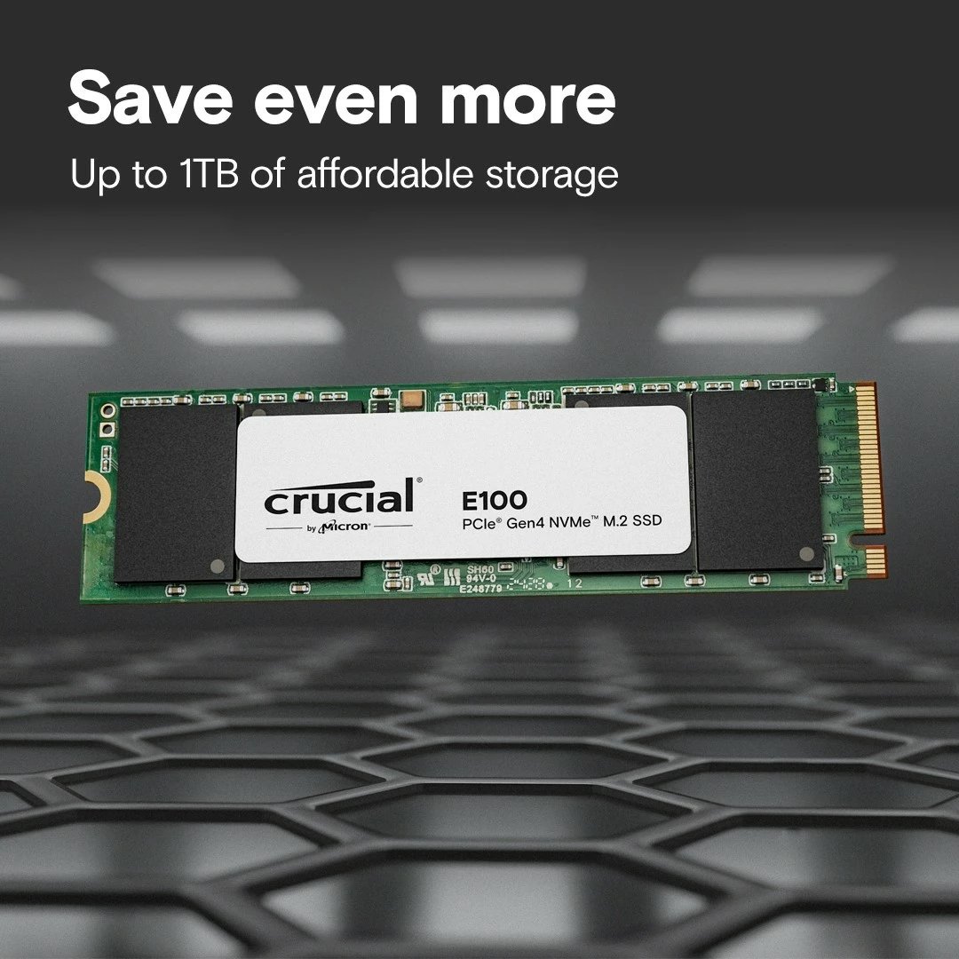 SSD Crucial E100 2TB M.2 NVMe 2280 PCIe 4.0