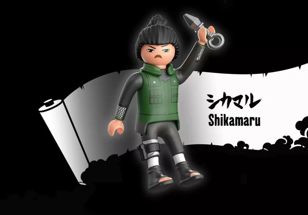 Figurë aksioni Playmobil Naruto Shippuden Shikamaru 71107, me kunai