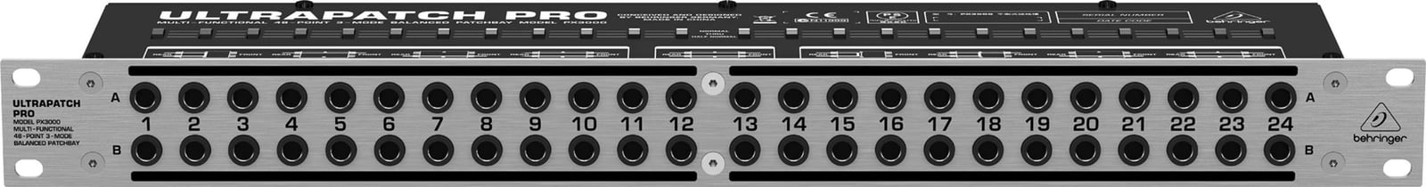 Panel patch Behringer PX3000, Gri