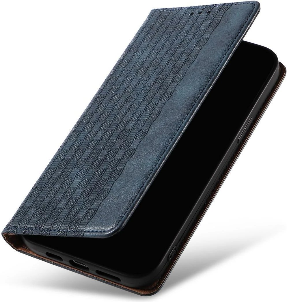Mbështjellës Hurtel Magnet Strap për iPhone 13 Pro Max, me portofol dhe rrip dore, Kaltër