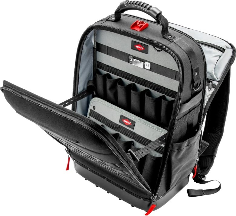 Çantë mjetesh KNIPEX X18, Plastike, E zezë