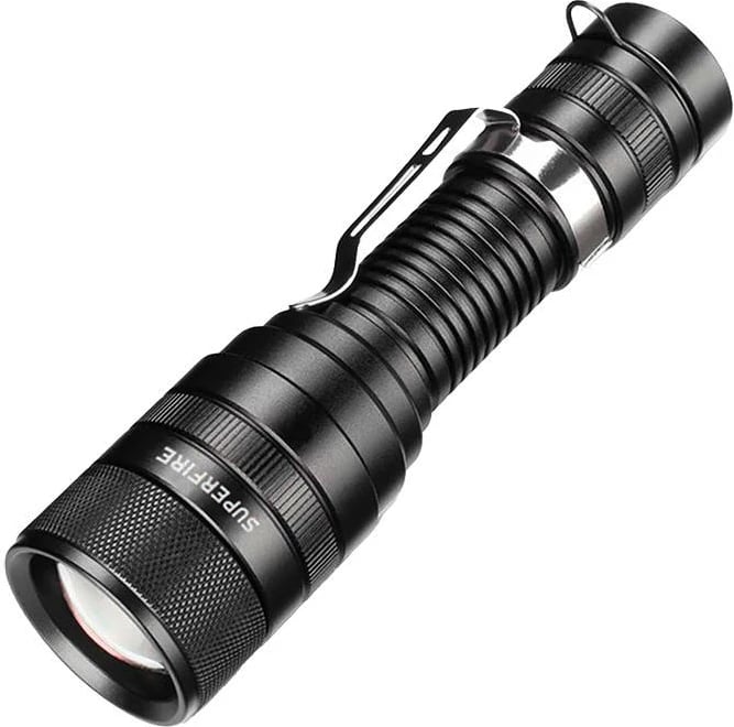 Elektrik dore Superfire F5, 1100 lumen, i zi, USB
