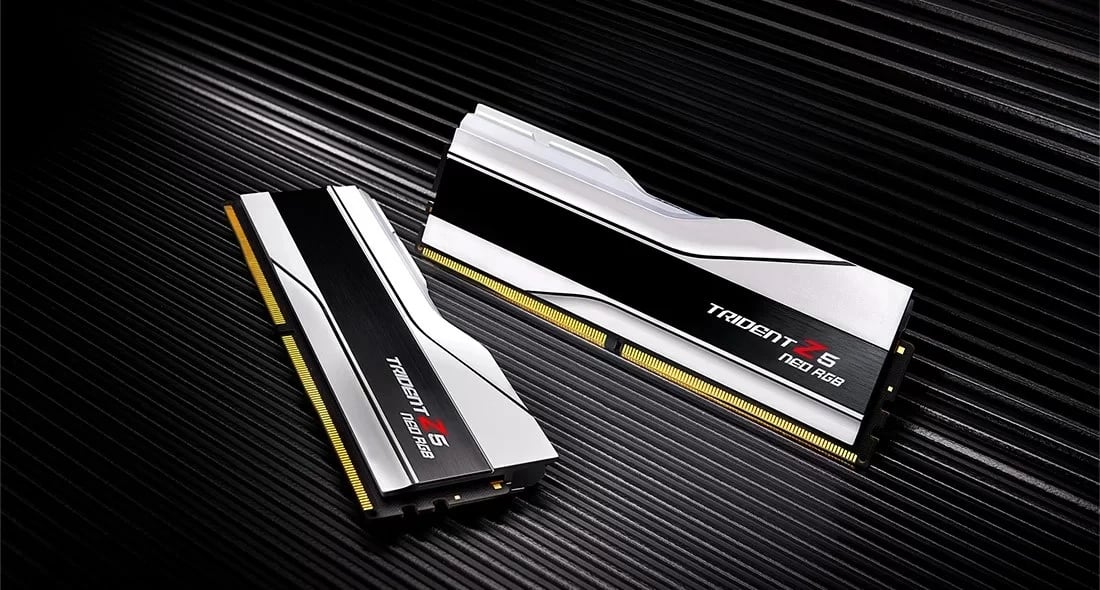 RAM memorje G.SKILL Trident Z5 Neo RGB, 64 GB (2x32 GB), DDR5, Bardhë