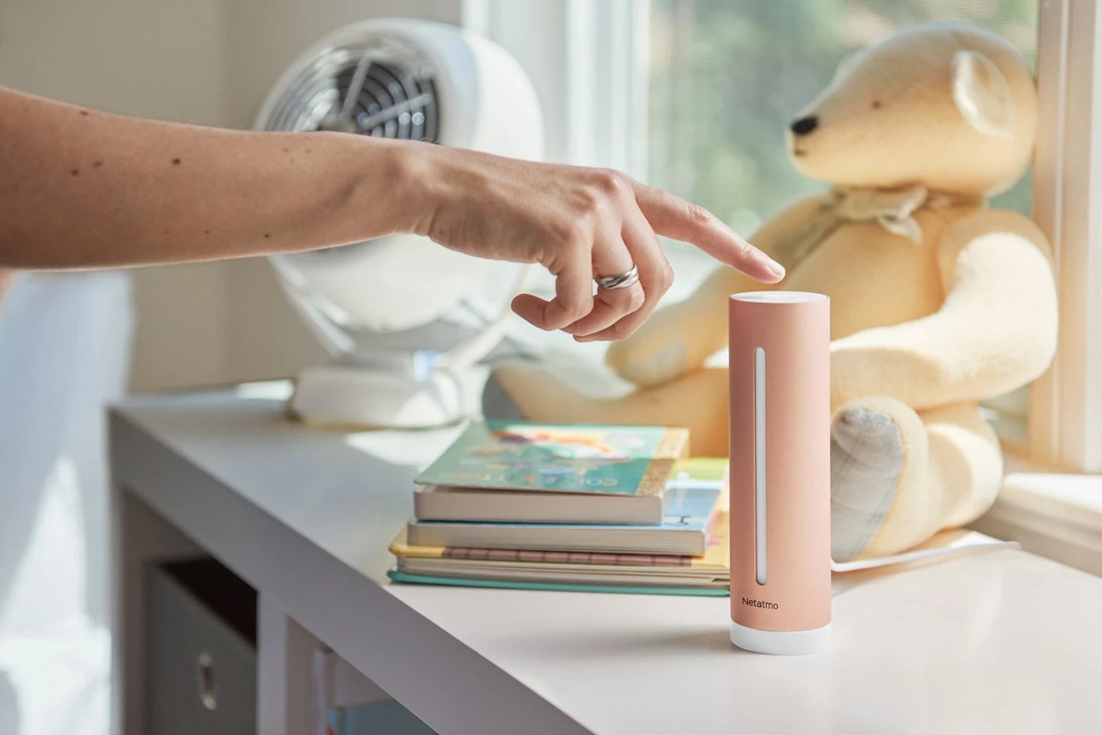 Monitor i zgjuar i cilësisë së ajrit Netatmo HCC, wireless, rose gold