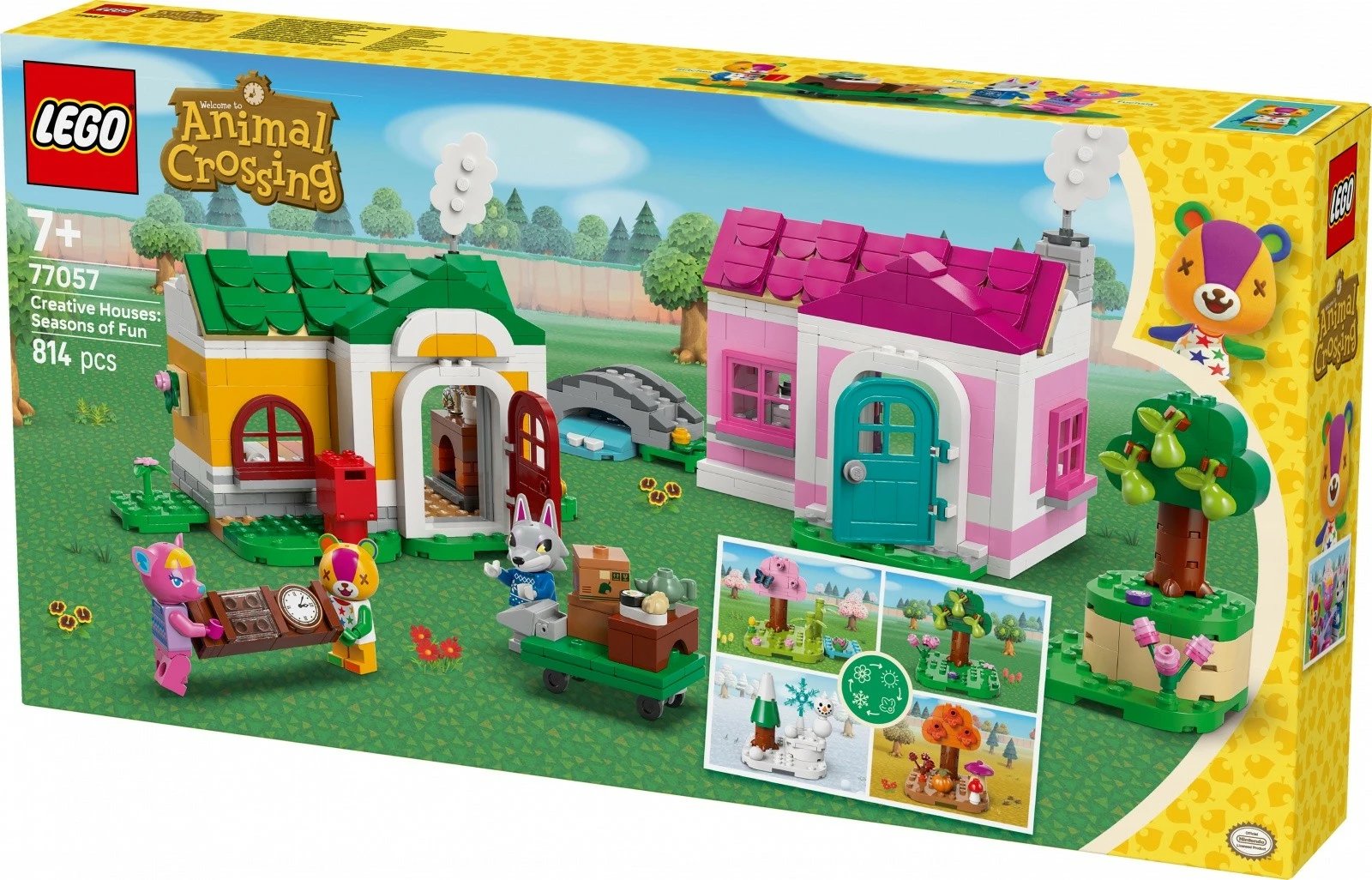 Set LEGO Animal Crossing 77057 Creative Houses, 814 pjesë