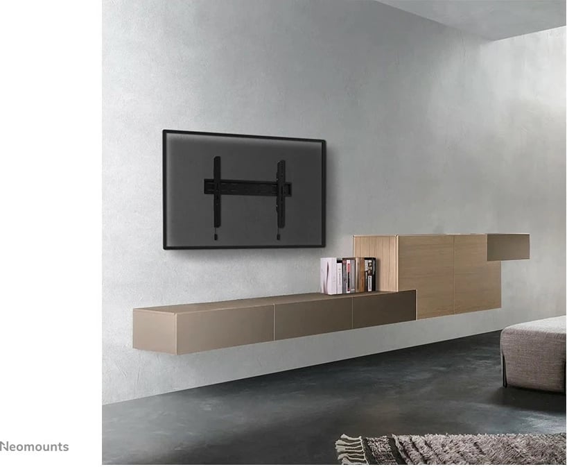 Mbajtës muri për TV Neomounts WL30S-850BL16, fiks, çelik, 42-86 inç, i zi