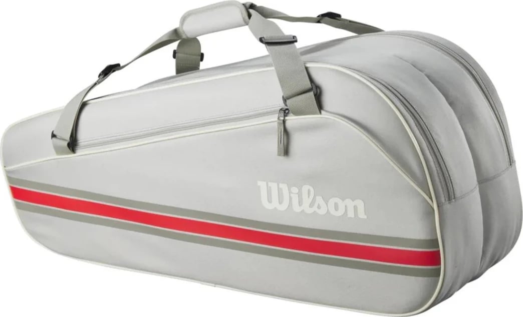 Çantë tenisi Wilson unisex, gri-kuqe